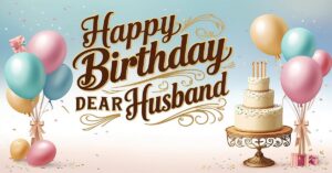 Happy Birthday Wishes for a Husband