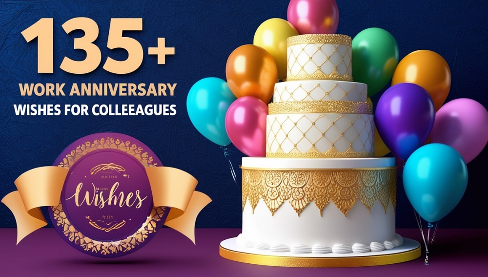 135+ Work Anniversary Wishes for Colleagues 2