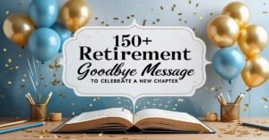 150+ Retirement Goodbye Message to Celebrate a New Chapter
