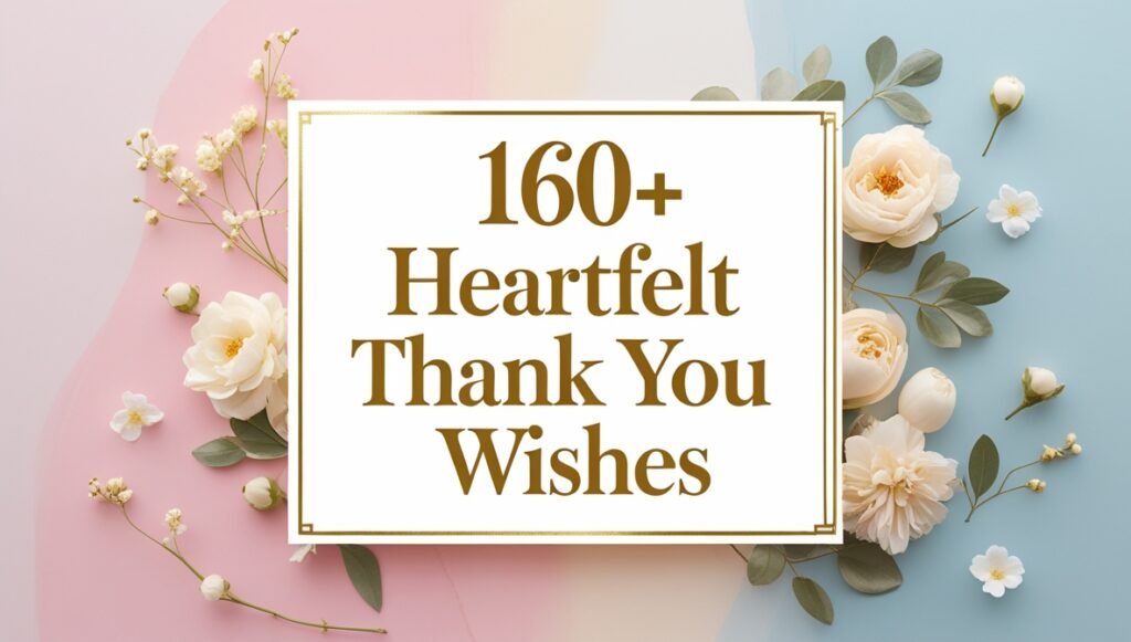 160+ Heartfelt Thank You Wishes 1