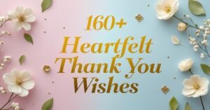 160+ Heartfelt Thank You Wishes
