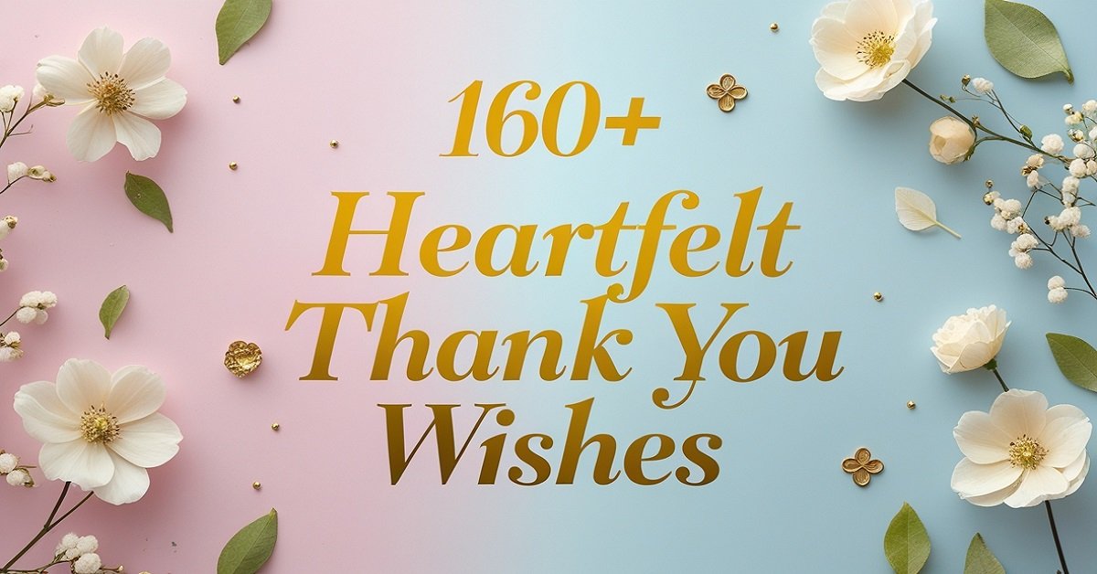 160+ Heartfelt Thank You Wishes