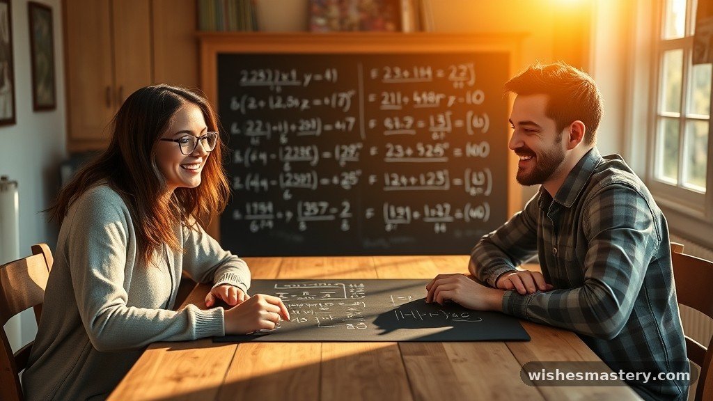 Clever 15th anniversary wishes for couple using math and numbers