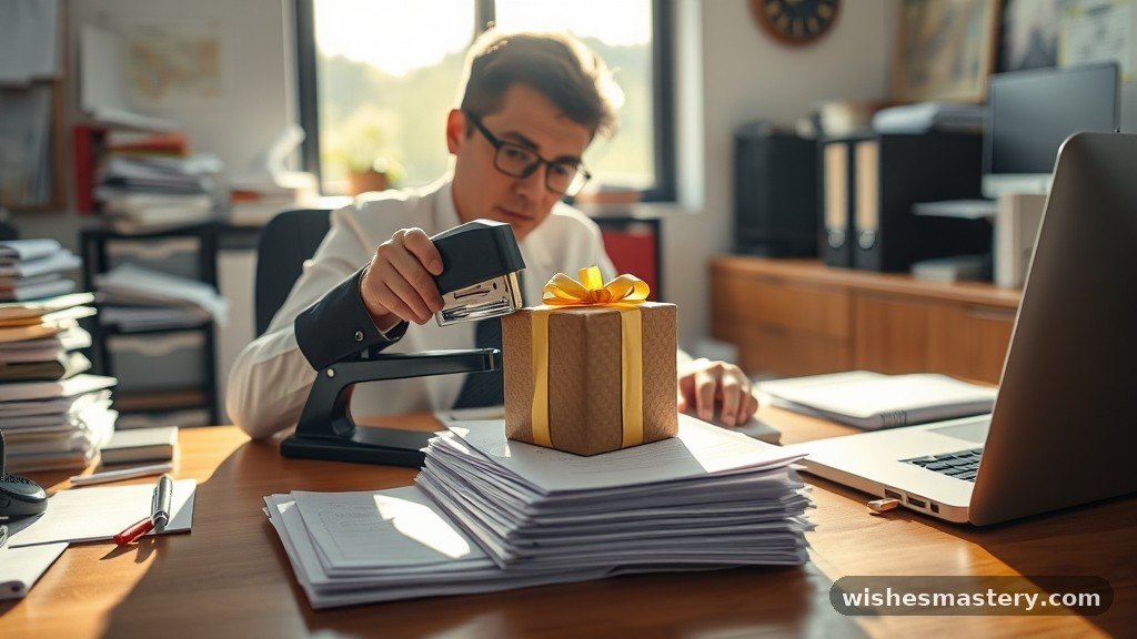 Funny best work anniversary messages about office supplies
