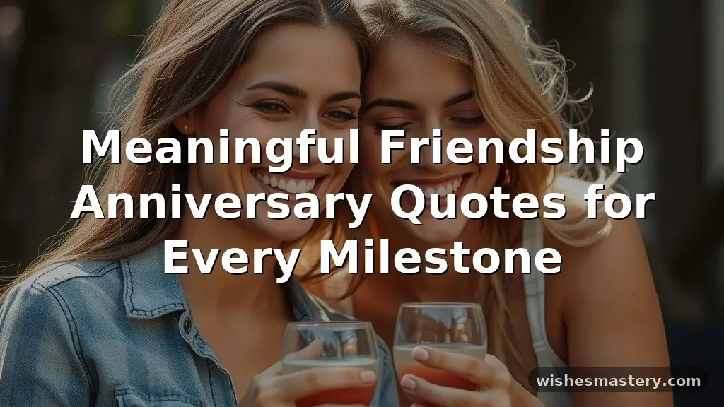 friendship anniversary quotes