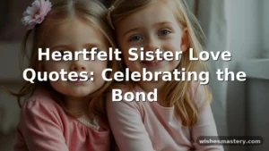 sister love quotes