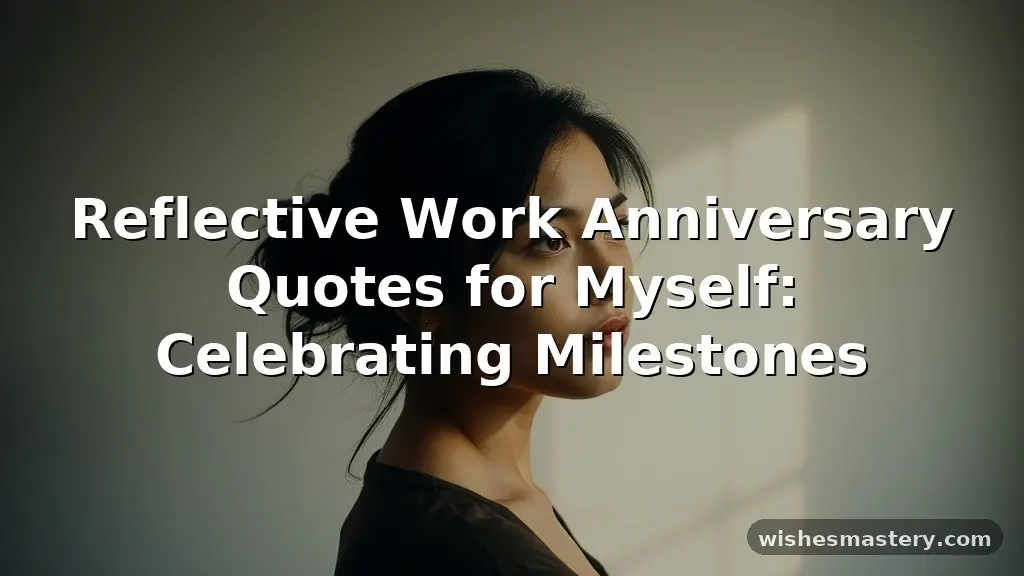 work anniversary quotes for myself